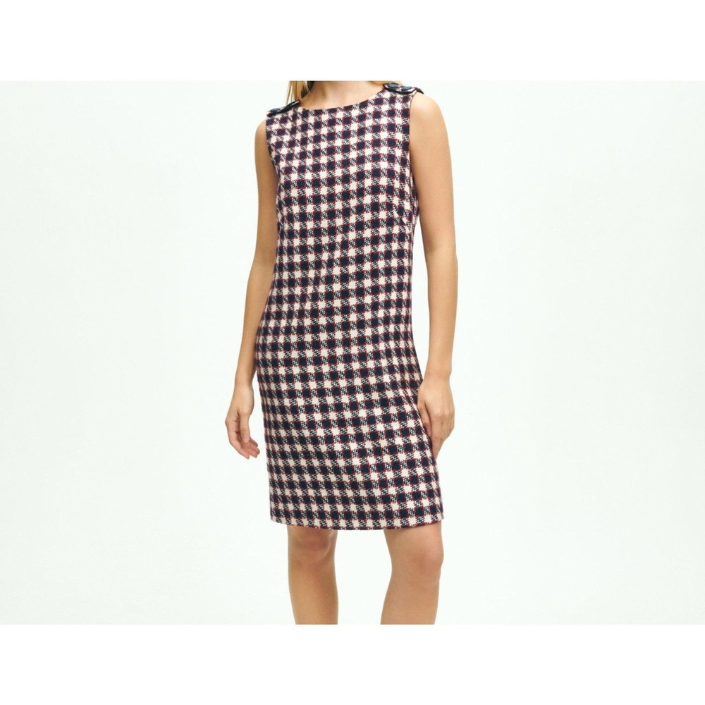 Broocks Brothers Cotton Blend Boucle Shift Dress Size 2